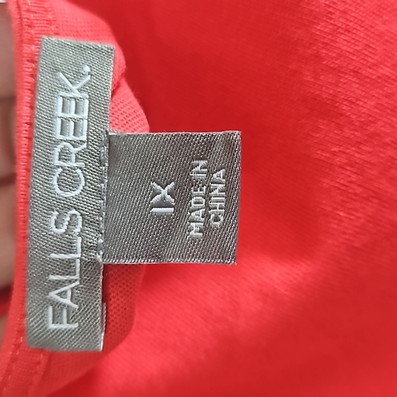 Falls Creek Coral Tiered Maxi Dress Size 1X NWT - Picture 8 of 10